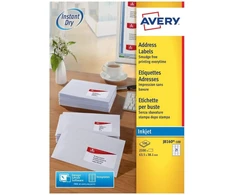 Avery Zweckform, J8160 100 (100 lapų) adresų etiketės C6 formatui, 63 5 vnt.: 1