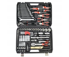 AW-Tools Awtools Raktų rinkinys 122 el. 1/2" / 1/4" Juodas Line Aw39122bl