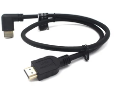 Awaduo 8k hdmi 2.1 kabelis iš vyriško į vyrišką su 90 laipsnių stačiu kampu, itin greitas hdmi 8k@60hz 4k@120hz laidas, hdmi 2.1 kabelis suderinamas su Monitoriumi/projektoriumi/hdtv (0.6m)