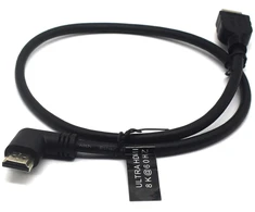 Awaduo 8k hdmi 2.1 kabelis iš vyriško į vyrišką su 90 laipsnių stačiu kampu, itin greitas hdmi 8k@60hz 4k@120hz laidas, hdmi 2.1 kabelis suderinamas su Monitoriumi/projektoriumi/hdtv (0.6m)
