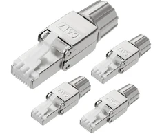 Axfee 4 vnt. Rj45 jungtys Cat7 kabeliams, be įrankių