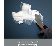 Axus Decor S-fill (pilka serija) lankstus nerūdijančio plieno glaistyklis - glaistyklė profesionaliems ir "pasidaryk pats" projektams - nerūdijantis ašmenys ir ergonomiška aleetwood rankena (200 mm)