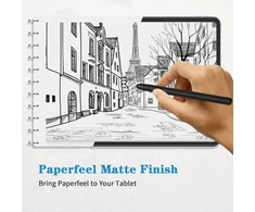 Aysow 2 vnt. popieriaus pojūčio ekrano apsaugos, skirtos Oneplus Pad 11.6 colių planšetiniam kompiuteriui, matinis Pet popieriaus plėvelė piešimui, rašymui, nuo atspindžių, nuo pirštų atspaudų, skirta Oneplus Pad 11.6 colių planšetiniam kompiuteriui