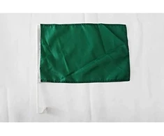 Az flag - automobilinė vėliava, vienspalvė žalia - 45 x 30 cm - vienspalvė automobilinė vėliava 30 x 45 cm - automobilių vėliavos