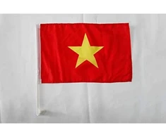 Az flag - automobilinė vėliava vietnamas - 45 x 30 cm - vietnamo automobilinė vėliava 30 x 45 cm - automobilinės vėliavos