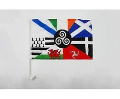 Az flag - automobilio vėliavėlė celtic multi - 45 x 30 cm - celtic multi automobilio vėliavėlė 30 x 45 cm - automobilio vėliavėlės