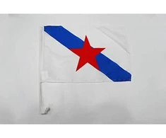 Az Flag, galisijos estrelira, 45 x 30 cm, galisijos automobilinė vėliava, 30 x 45 cm, automobilinės vėliavos
