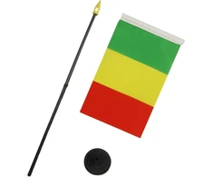 Az flag - malio stalo vėliavėlė - 15 x 10 cm aukso spalvos pagaliukai - malio stalo vėliavėlė 10 x 15 cm - vėliavos