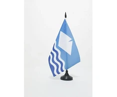 Az flag stalo vėliavėlė, grafinė Wight salos 21 x 14 cm, Wight salos stalo vėliavėlė 14 x 21 cm