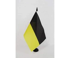 Az flag - stalo vėliavėlė kašubų lenkijos - 21 x 14 cm - kasubų stalo vėliavėlė 14 x 21 cm - vėliavos