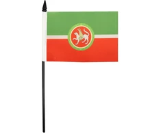 Az flag totorstano respublikos stalo vėliavėlė 13 x 20 cm - totorių stalo vėliavėlė 21 x 14 cm - juodas plastikinis kotelis ir pagrindas