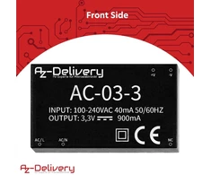 Azdelivery 220 V į 3.3 V mini maitinimo šaltinis, suderinamas su Arduino ir Raspberry Pi, įskaitant el. knygą
