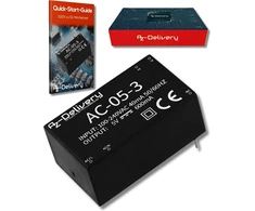 Azdelivery 5 x 220 V į 5 V mini maitinimo šaltinis, suderinamas su Arduino ir Raspberry Pi, įskaitant el. knygą