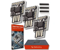 Azdelivery Digispark Rev.3 Kickstarter rinkinys (3 vnt.)