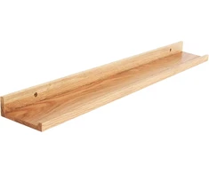 Ąžuolo masyvo plaukiojanti lentyna, U formos, 60 cm
