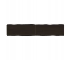 Ąžuolo medienos stalviršis tamsiai rudas 200x40x(2-6) cm