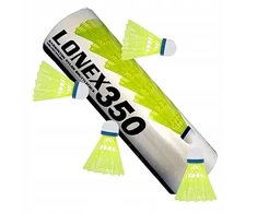 Badmintono kamuoliukų rinkinys 6 vnt. Plunksniniai kamuoliukai Lenox 350 10145