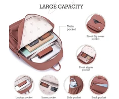 Bagroups 14 colių nešiojamojo kompiuterio kuprinė 40 x 30 x 15 British Airways, lengva kuprinė, laisvalaikio kuprinė, vandeniui atspari mokyklinė kuprinė, laisvalaikio kelioninė kuprinė vyrams ir moterims, nailonas, violetinė