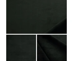 Baldinis audinys, apmušalų medžiaga, storas pliušas, juodas, 1 m