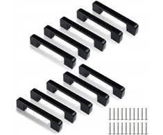 Baldų spintelių rankenėlės ×10 madingos kvadratinės 136mm