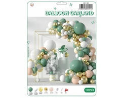 Balionai gimtadieniui didelė balionų girlianda - 117vnt