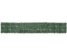 Balkono pertvara, 500x75cm, su tamsiai žaliais lapais