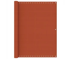 Lauko baldų komplektas Balkono uždanga, oranžinė, 120x600 cm, Hdpe