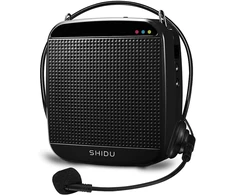 Balso stiprintuvas (18 W) su 2000 Mah ličio baterija ir vidiniu mikrofonu mokytojams, kopėčių ir jogos mokytojams – mėlynas/laidinis Shidu Sd S512