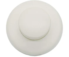 Baltas kojinis jungiklis 250v/1a apvaliam kabeliui, skersmuo 62x40mm