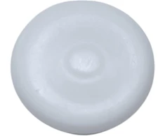 Balti apvalūs plastikiniai dangteliai užuolaidų karnizams, 9 mm (10 vnt.)