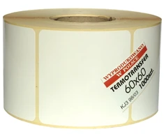 Baltos etiketės 60x60 tvirtos Zebra Citizen Sato Tsc