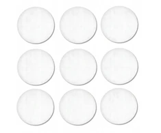Balvi Budfix lipnios putplasčio pagalvėlės, neslystančios, baltos, baldams, ø 30 mm
