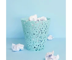 Balvi šiukšliadėžė 'letters', turkio spalvos, originalaus dizaino, plastikinė