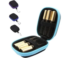 Bamboopack eterinių aliejų krepšys, nešiojamas kelioninis organizatorius 6 buteliukams, eterinių aliejų priedų organizatorius x modern