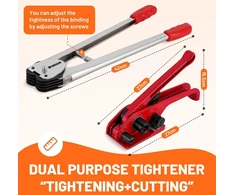Baoshishan nešiojamas rankinis surišimo rinkinys su užspaudėju (40 cm nešiojamas), 500 m pp pakavimo juostos, metalinis sandariklis × 100, krašto apsaugos kampas × 20