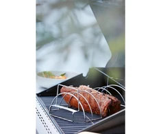 Barbecook laikiklis šonkauliams, nerūdijančio plieno laikiklis šonkauliams, 34.5 x 20 x 15 cm