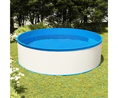 Baseinas su pakabinamu skimeriu ir siurbliu, baltas, 350x90cm