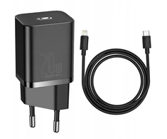 Baseus greitas įkroviklis telefonui iphone usb-c 20w pd + kabelis