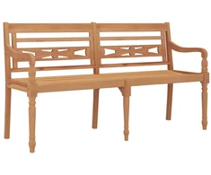 Batavia suoliukas, 150cm, tikmedžio medienos masyvas