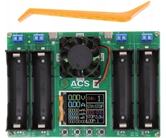 Baterijų talpos testeris akumuliatoriaus įkroviklis 4x18650 elementų Usb-c