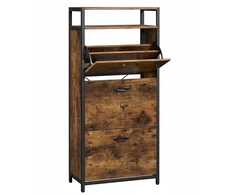 Batų spintelė su atverčiamu stalčiumi organizer Loft Industrial Vintage