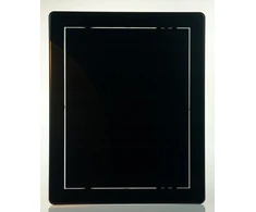 Bauluke Bart-dom juodos plastikinės revizinės durelės 25x30 cm 250x300 mm klik-klak