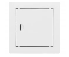 Bauluke Plastikon baltos metalinės revizinės durelės 20x20 cm