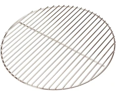Bbqnovation nerūdijančio plieno kepimo grotelės, apvalios, 45 cm, skirtos 47 cm skersmens kepsninėms - suderinamos su Weber Original Virdulys 47 cm, Weber Compact Virdulys 47 cm, Weber Performer 47 cm, Bar B Virdulys 47 cm