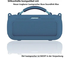 Kompiuterio kolonėlės Bcwegion silikoninis apsauginis dėklas ir dirželis, skirtas bose soundlink max nešiojamam garsiakalbiui, minkštas apsauginis dėklas bose soundlink max nešiojamų garsiakalbių priedams (tik dėklas)