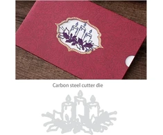 Be In Your Mind 2 vnt. pjovimo štampai žvakių forma metalo pjovimo štampai ir durų lango rėmo nėrinių įspaudimo įrankis "pasidaryk pats" albumo trafaretas, skirtas scrapbooking kortelių gamybai