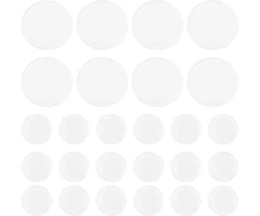 Be In Your Mind 68 dalių skaidri minkšta liniuotė su neslystančiu silikoniniu žiedu ir lipduku, skirta patchwork šablonams, siuvimo liniuotė 25 mm ir 15 mm