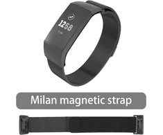 Be In Your Mind pakaitinis laikrodžio dirželis, suderinamas su Fitbit Charge 3/3 Se Charge 4/4 Se, nerūdijančio plieno magnetinis laikrodžio dirželis, reguliuojamas dirželis S/l