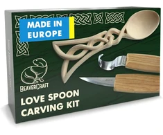Beavercraft rinkinys šaukštų drožimui pradedantiesiems Diy04 - medžio drožimo hobio rinkinys suaugusiems ir paaugliams