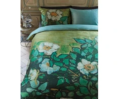 Beddinghouse Van Gogh patalynės komplektas, Wild Roses Žalias, 135 x 200 cm